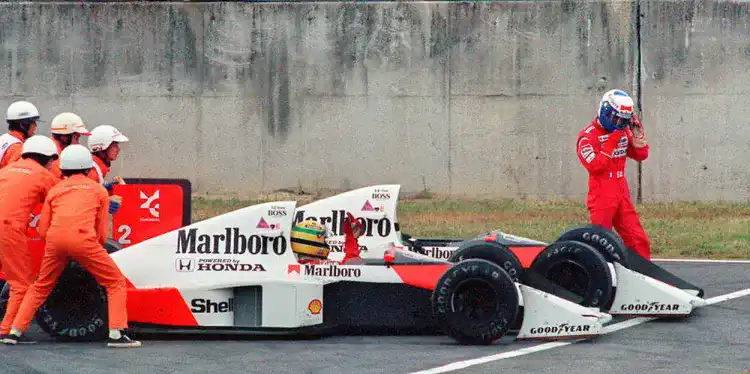 Ayrton Senna et Alain prost